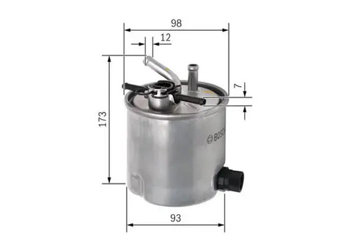 Fuel filter line - in-line, f