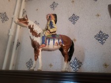 Beswick Horse Model 1391 Mounted Red Indian Gloss Finish