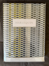 Harlequin Momentum Array Charcoal Double Duvet Set Bedeck 2 Oxford Pillowcases