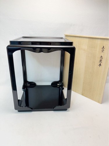 Japanese black lacquer wooden - japanese,