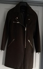 Size 8 Womens Really Smart fully lined brown coat. by New look.