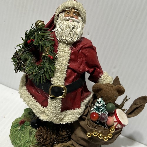 Paper mache cloth santa bag - paper,