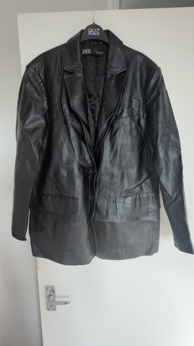 Zara faux leather oversized - faux,