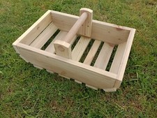 Handmade Wooden Garden Trug Basket   ""5 star ""