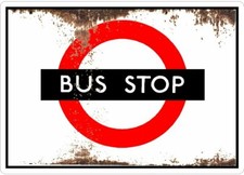 RETRO PRINT metal Bus Stop