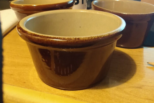Vintage brown pottery - brown,