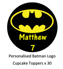 Batman Logo 30 Personalised