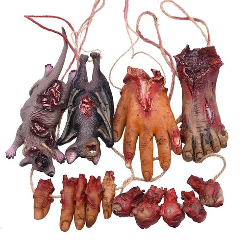 Halloween hanging body parts - halloween,
