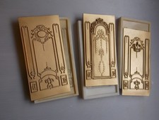 Dolls House 1 / 12 Th Scale Ornate Decorative Panels Three Silicone Moulds