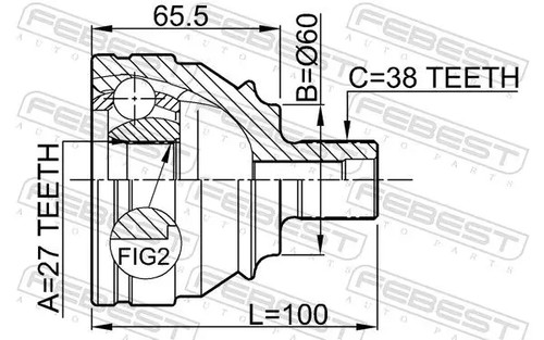 Driveshaft joint front axle - joint,