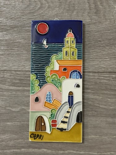 Vintage ceramic wall plaque - ceramic,