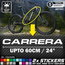 2x CARRERA Bike Frame Vinyl