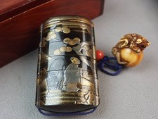 Japanese Inro Shishi Lion