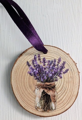 Decorated log slice - log, slice.