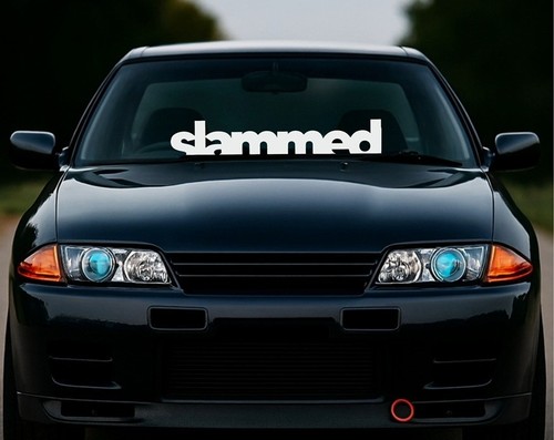 Large slammed jdm sticker - large,