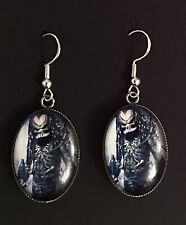 SILVER 925 PREDATOR MEMORABILIA EARRINGS  HORROR ALIEN JEWELLERY UNIQUE GIFT