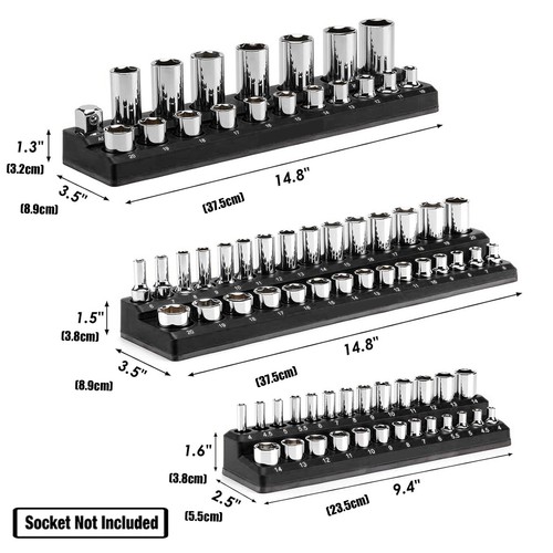 Piece magnetic socket holder - 3,