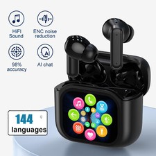144+ Language AI Translator Earbuds Real Time TWS Bluetooth Translate Earphones