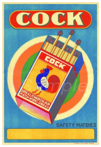 Vintage cock safety matches - vintage,