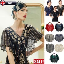 Vintage Gold Women 1920s Shawl