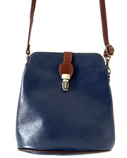 Vera pelle navy - pelle, leather