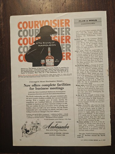1959 courvoisier brandy - courvoisier,