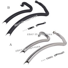 For Yamaha XV400 XV535 Virago 535 400 Exhaust Muffler Black Pipe Header System