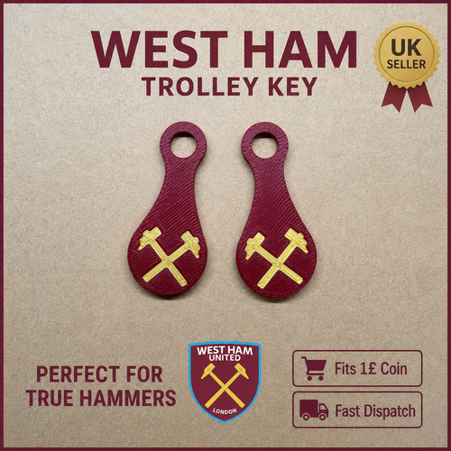 West ham inspired - trolley, key