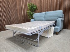 Bluebell 2 Seater Sofa Bed In Lagoon Brushed Linen Cotton RRP-£2230