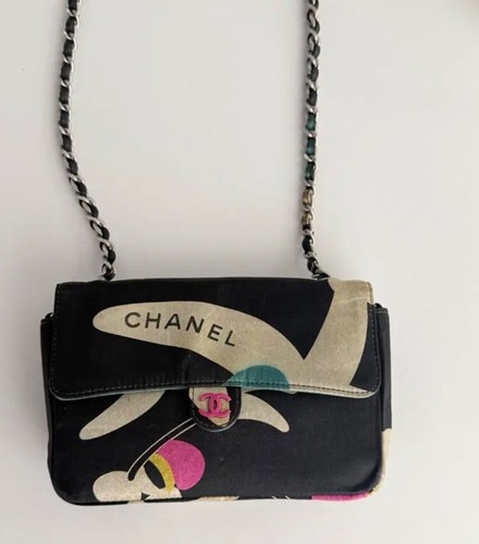 Chanel shoulder bag satin - chanel,