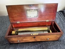 Rare Early 19th C Nicole Freres 6 Air Music Box 