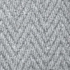 Colour LIGHT GREY Herringbone Carpet size 2m x 4m