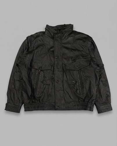 Vintage 90s black real - 90s, leather