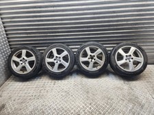 VOLVO S60 ALLOY WHEEL SET OF 4 215/50/R17 17'' 7J DAMAGED TYRES MK2 2011 - 2018