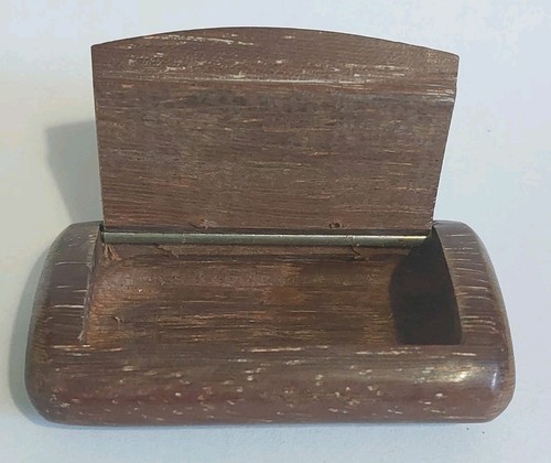 Vintage wooden snuff box - vintage,