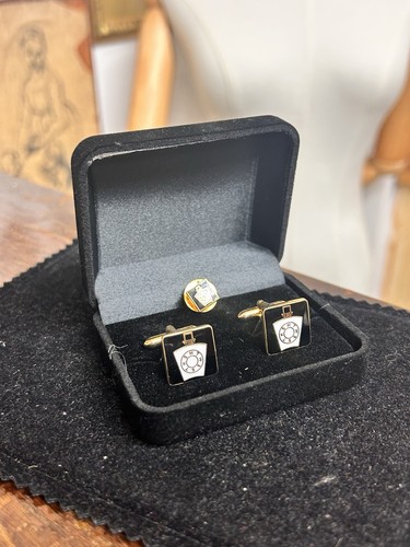 Vintage masonic black gold - &,