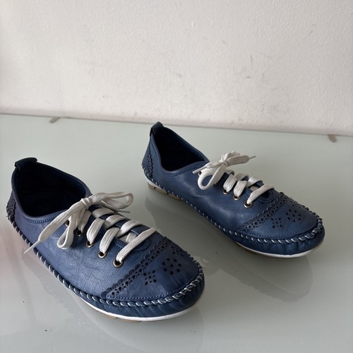 Pavers blue leather - leather, comfort