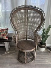 Vintage Rattan Peacock Chair
