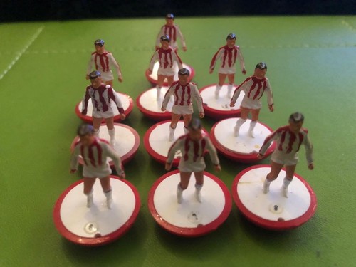 Subbuteo ten outfield players - ten, players.