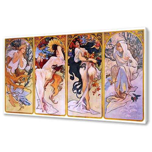 Alphonse mucha four seasons - alphonse,