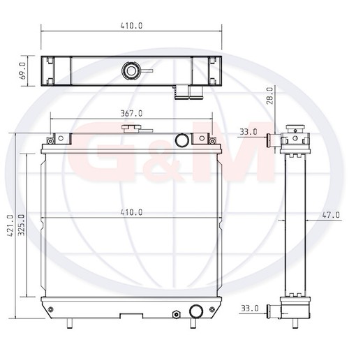 Radiator for mitsubishi - for,