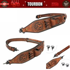 TOURBON Leather Rifle Sling