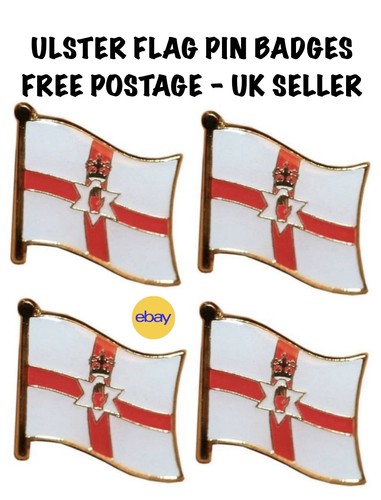 Ulster flag lapel pin badges - badges,