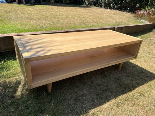 Tikamoon oak coffee table with - coffee,