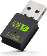 USB WiFi Dongle, 5GHz/2.4GHz Wireless Dual Band Adapter for PC Desktop Laptop,