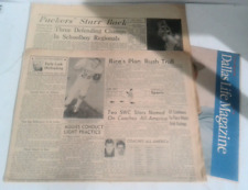 RARE FIND Dallas Life Newspaper 1963 SPORTS Football UT Rice AGGIES Baylor L2C25