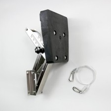 Stainless Steel Outboard Motor Bracket Boat, Max 20hp/30kg + FREE Safety Cable
