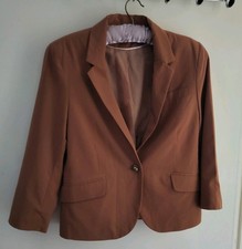 Jane Norman Brown Jacket Size UK 12