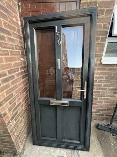 Pvc front door and - front,