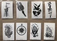 46 Dandy Gum Tattoos + 3 Wrappers Navy Skipper